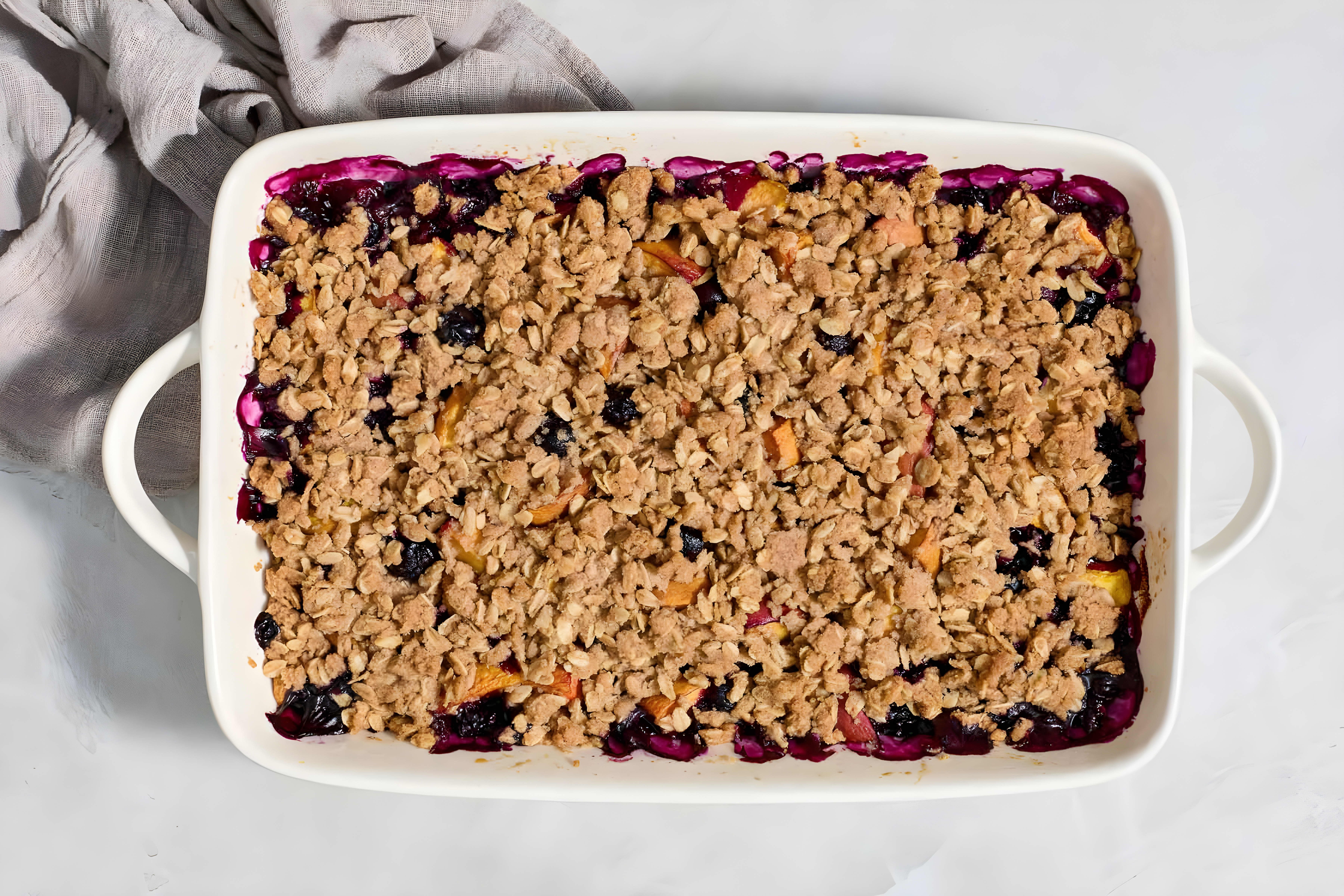 Peach Blueberry Crisp