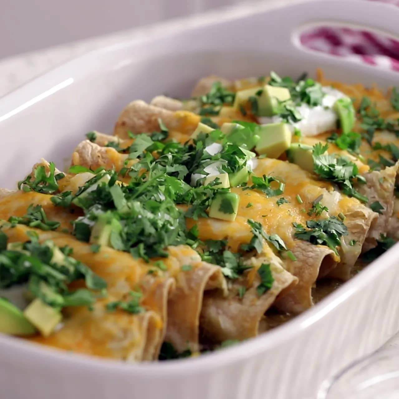 Black Bean, Egg, and Vegetable Breakfast Enchiladas Verdes