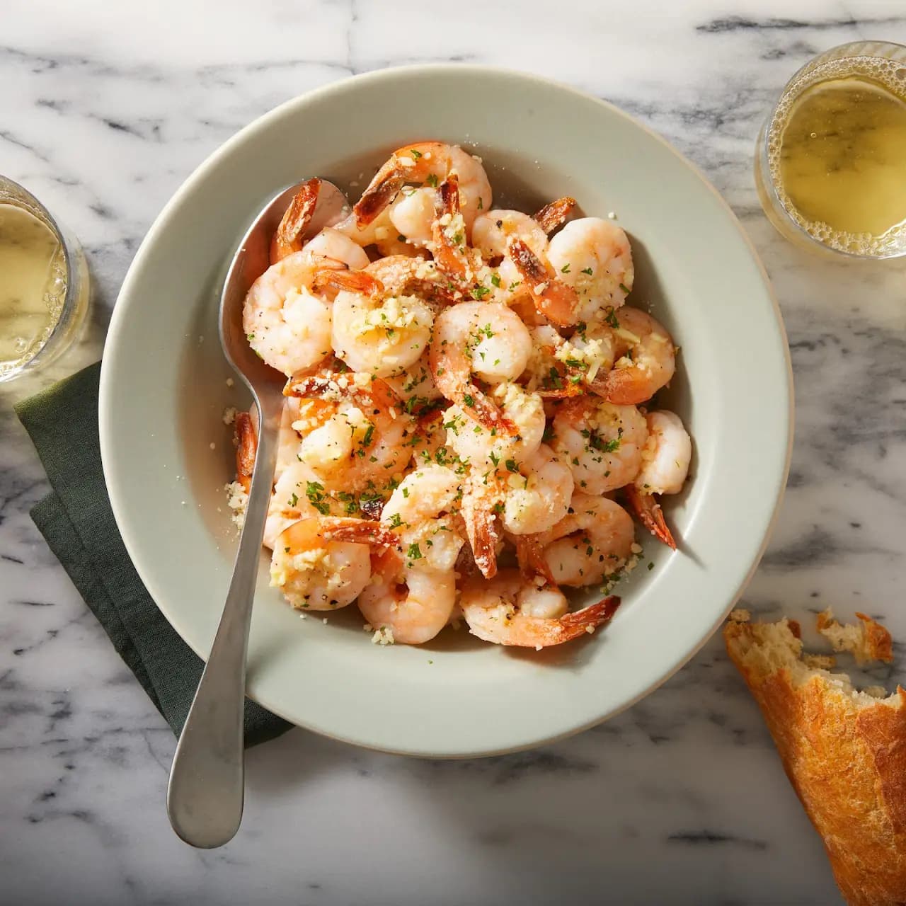 Baked Garlic Butter Shrimp Scampi