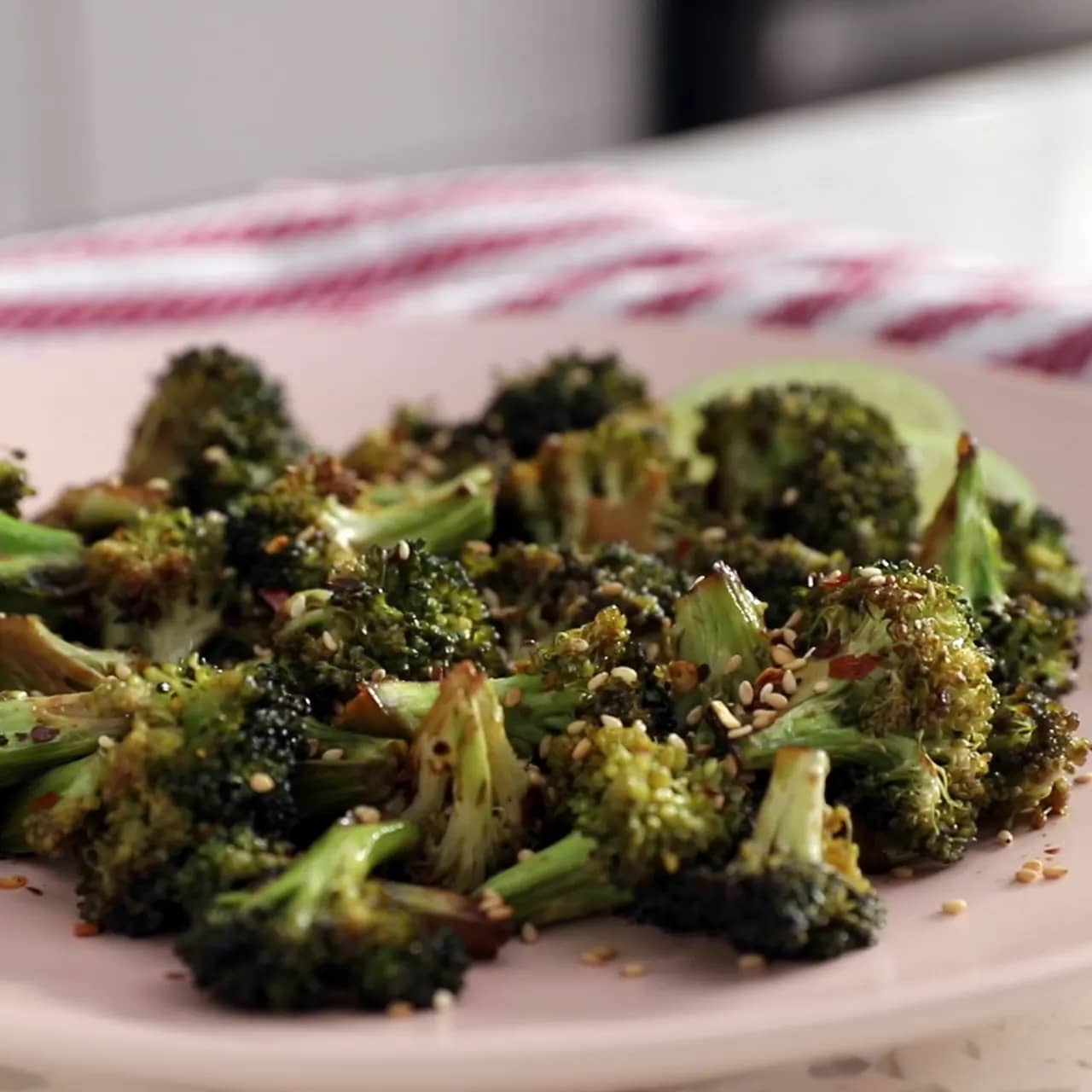 Asian Sesame Roasted Broccoli
