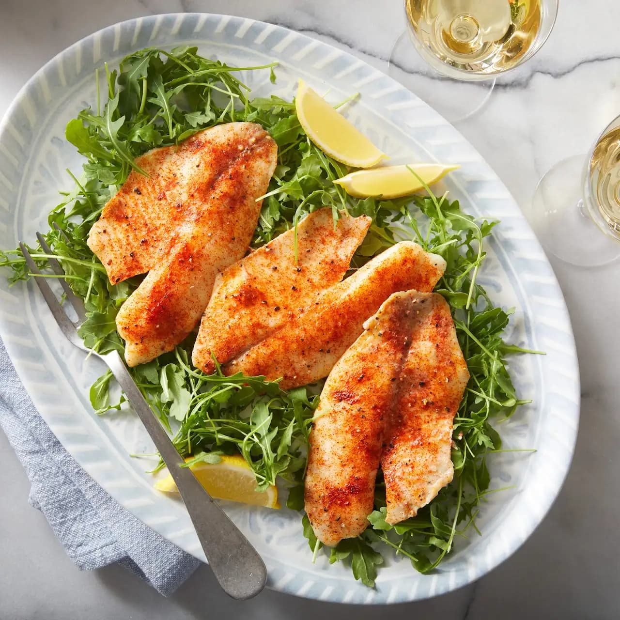 Reduced-Fat Baked Tilapia