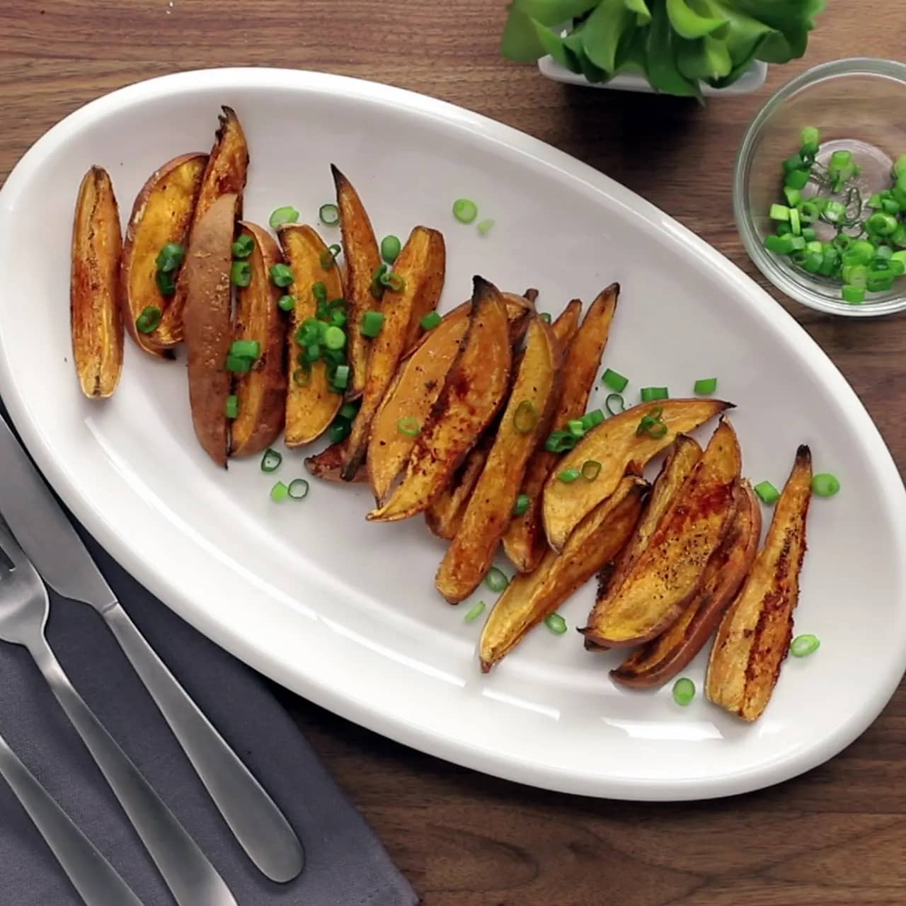 Fat-Free Seasoned Sweet Potato Fries