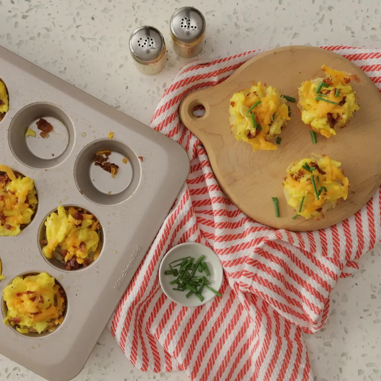 Baked Hash Brown Cups with Eggs