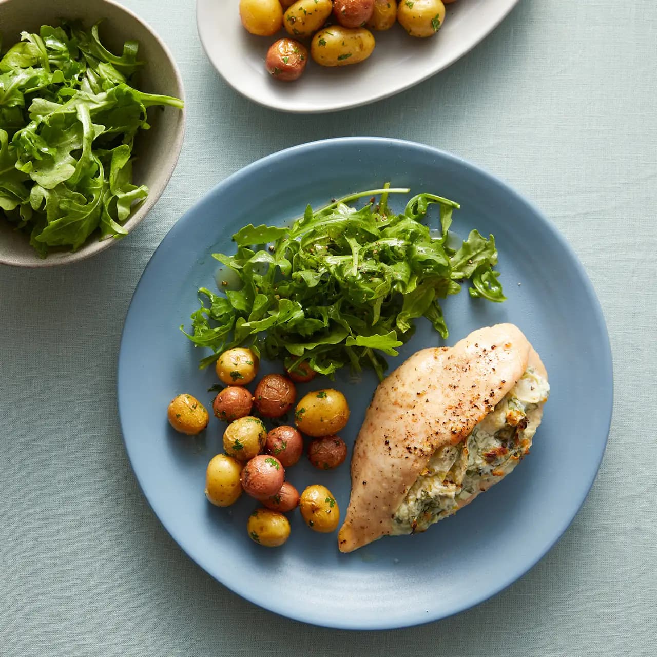 Cheesy Spinach-Artichoke Stuffed Chicken Breasts