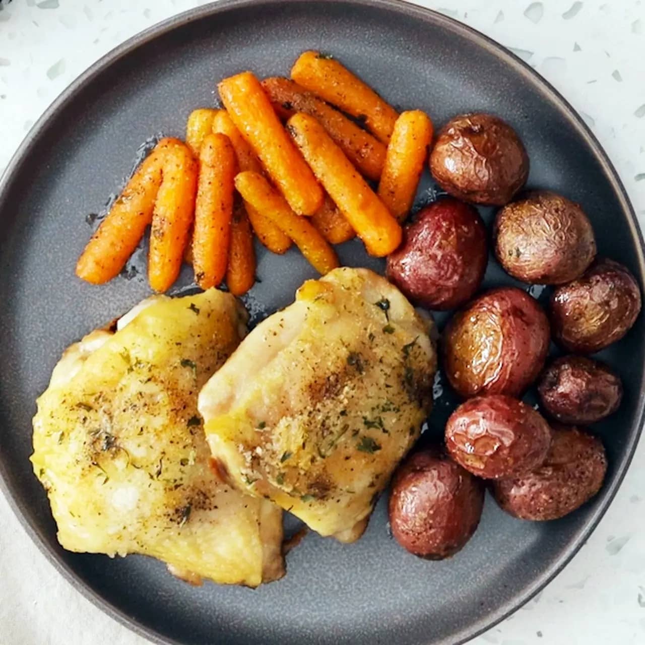 "No Chopping" Sheet Pan Chicken Dinner