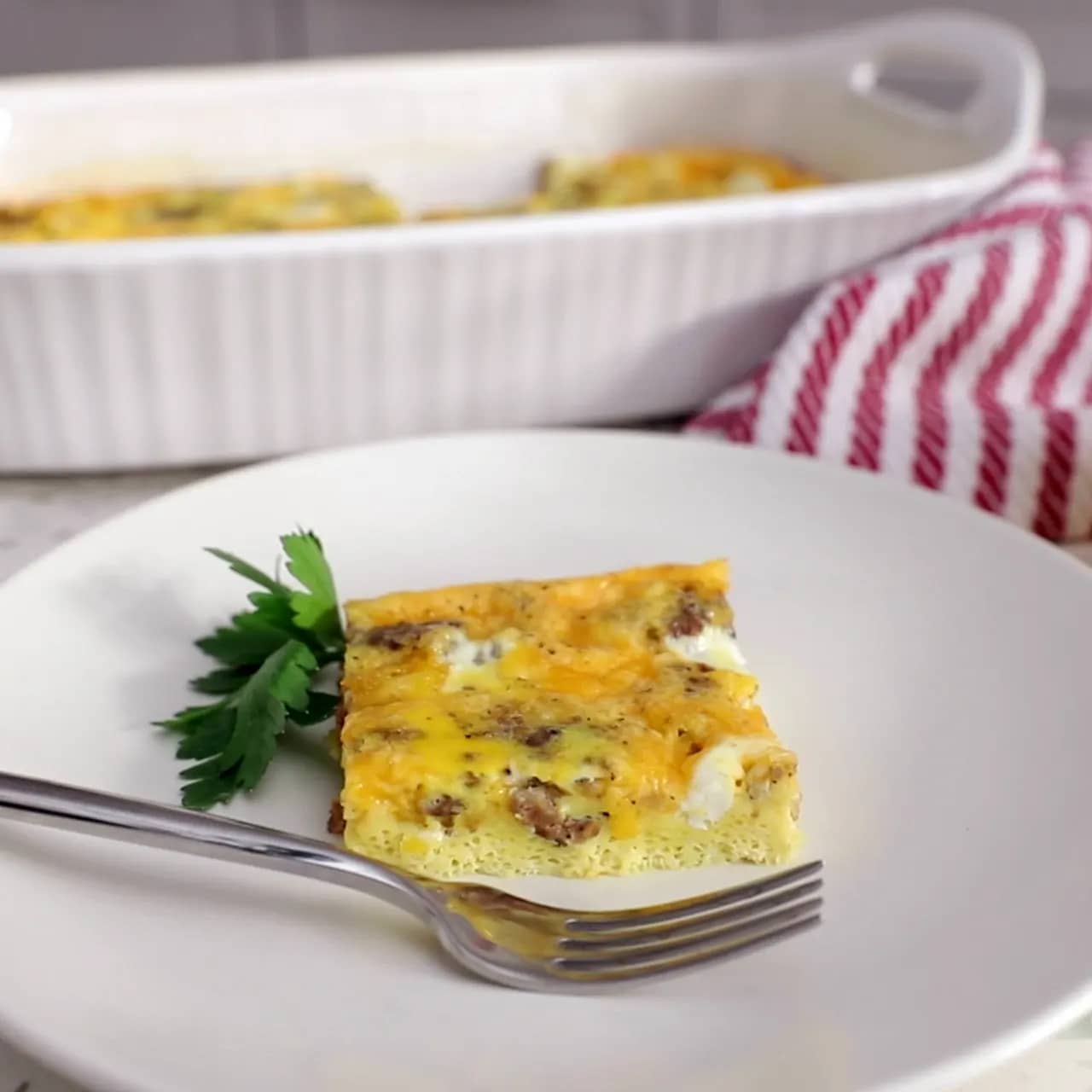 Sausage and Cheese Egg Casserole