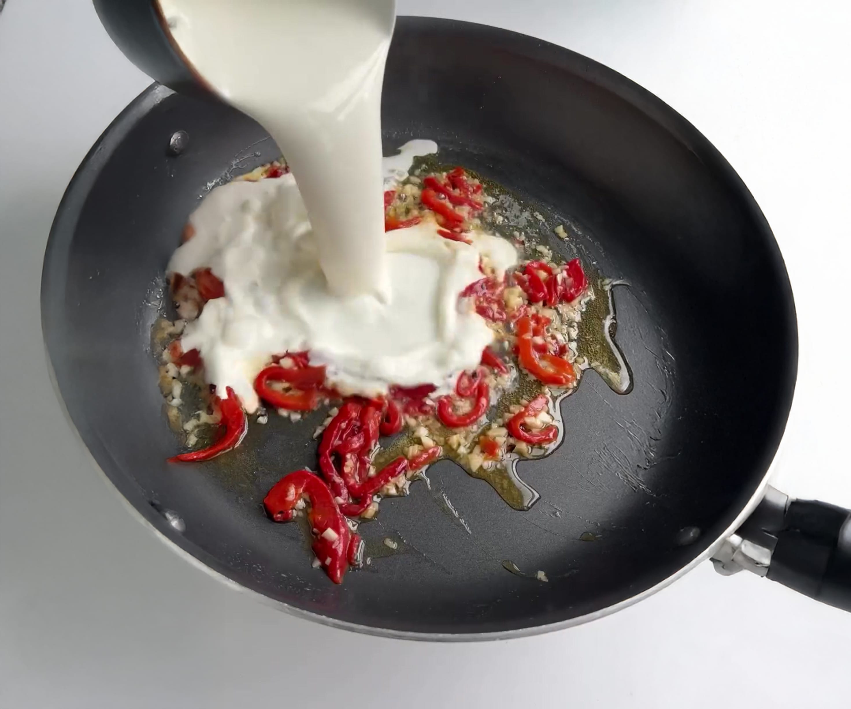 Crazy Alfredo Pasta with Chicken, Soppressata & Italian Sausage