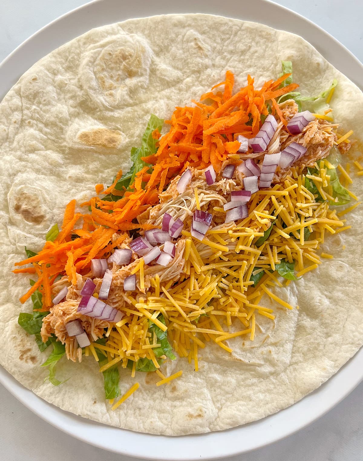 Dairy Free Buffalo Chicken Wraps