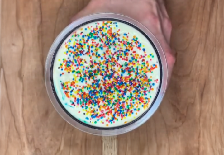 Low Calorie Birthday Cake Cookie Dough Ice Cream