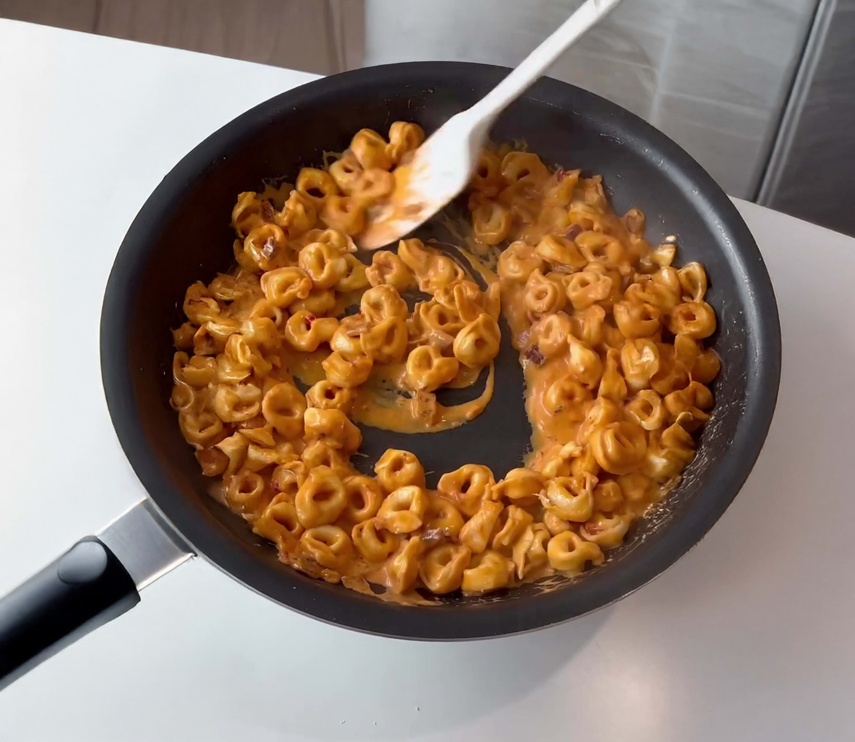 Copycat Carbone Pasta with Tortellini & Burrata