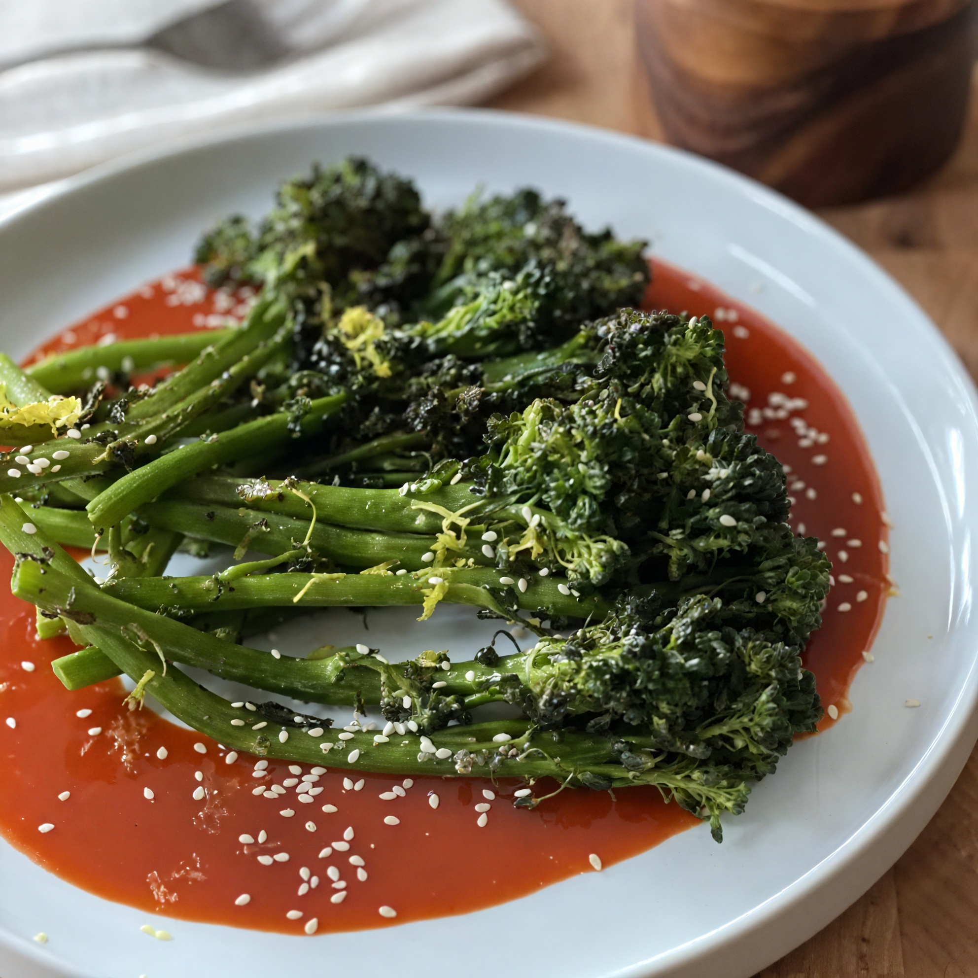 Broccolini with Gochujang Sauce