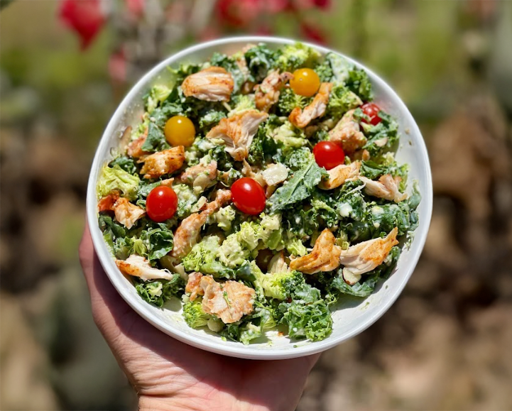 Healthy Homemade Chicken Caesar Salad