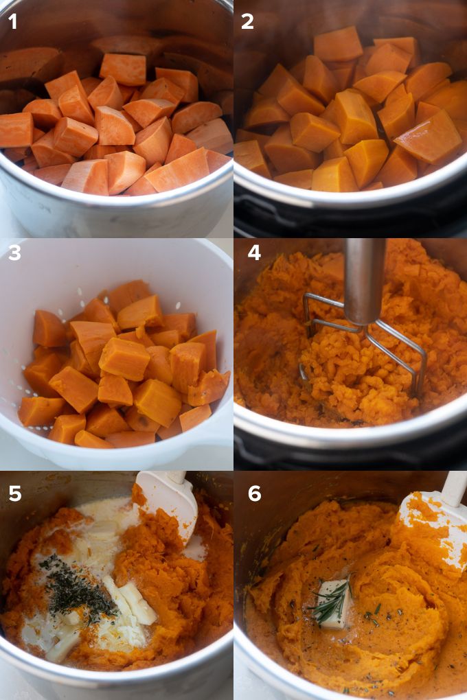 Mashed Sweet Potatoes (Instant Pot, Stove Top)