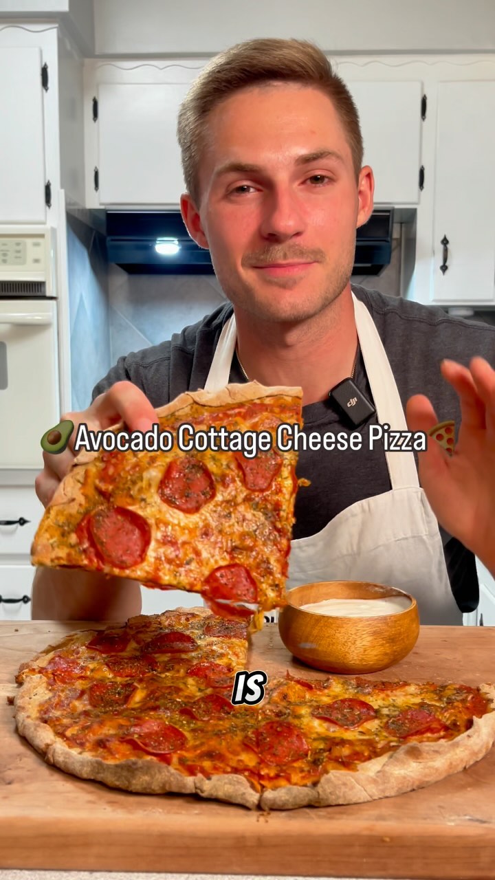 Avocado Cottage Cheese Pizza