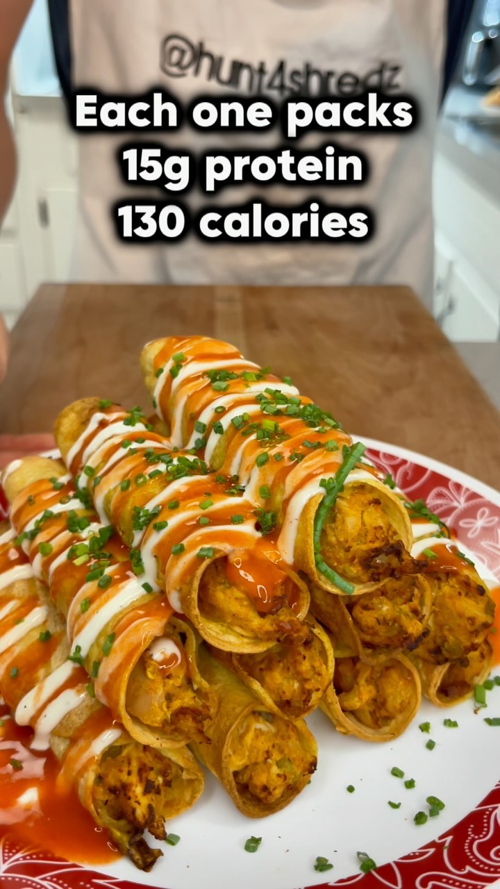 Low Calorie High Protein Chicken Taquitos