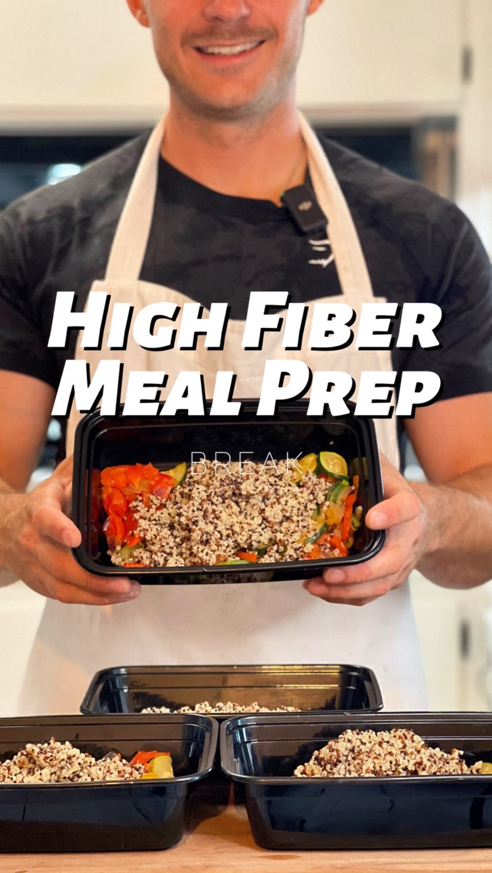 High Fiber Veggie Quinoa Meal Prep