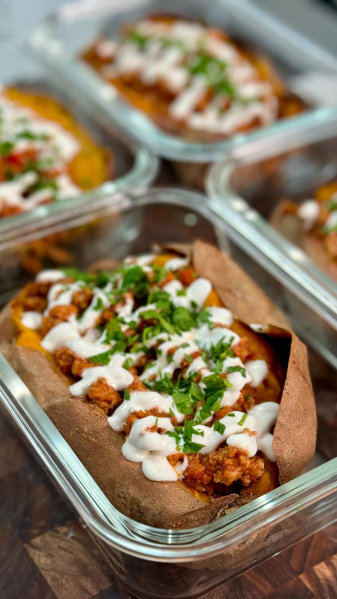 High-Protein Turkey Stuffed Sweet Potatoes