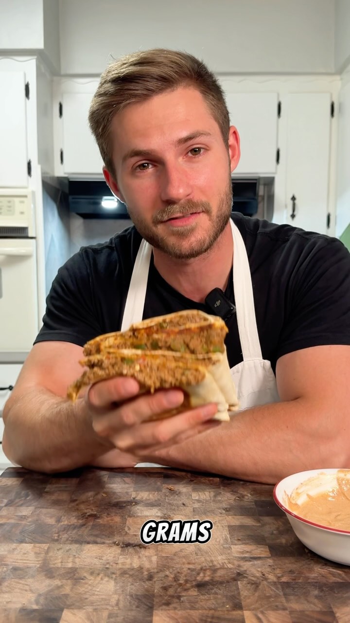 High-Protein Double Layer Beef Quesadilla
