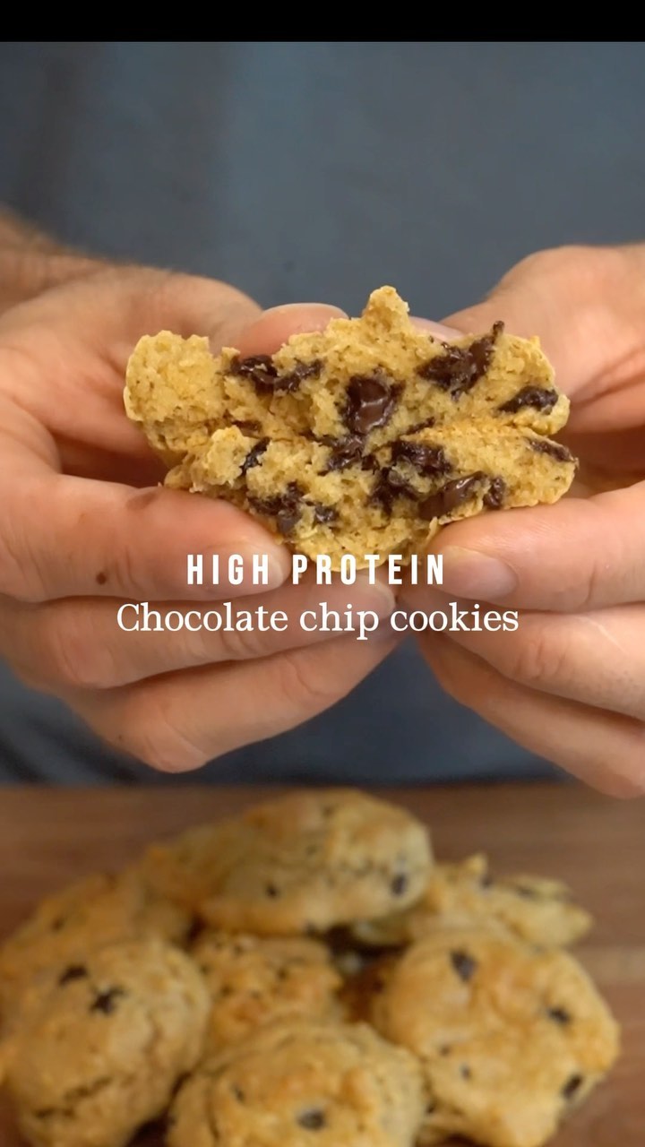 High Protein Chocolate Chip Peanut Butter Cookies