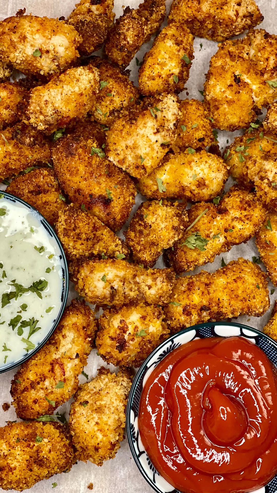 High Protein Air Fried Chicken Nuggets