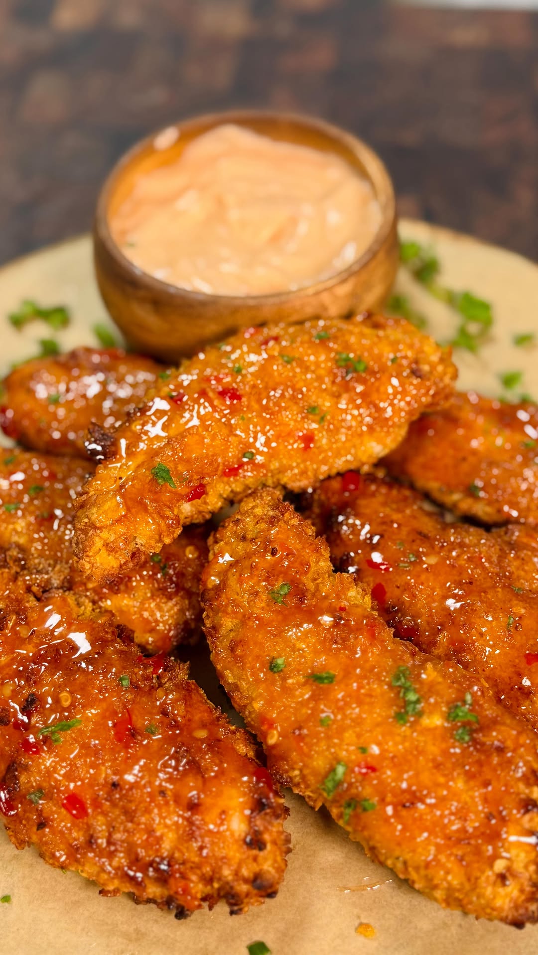 High Protein Bang Bang Chicken Tenders