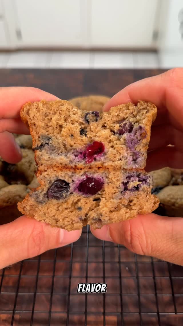 High-Protein Blueberry Muffins