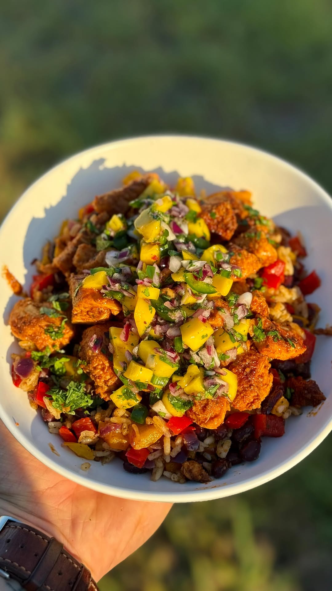 Costa Rica-Inspired High Protein Chicken Bowl