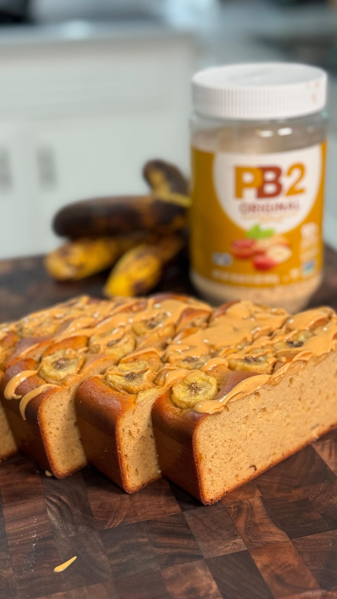 High Protein Low Cal Peanut Butter Banana Bread