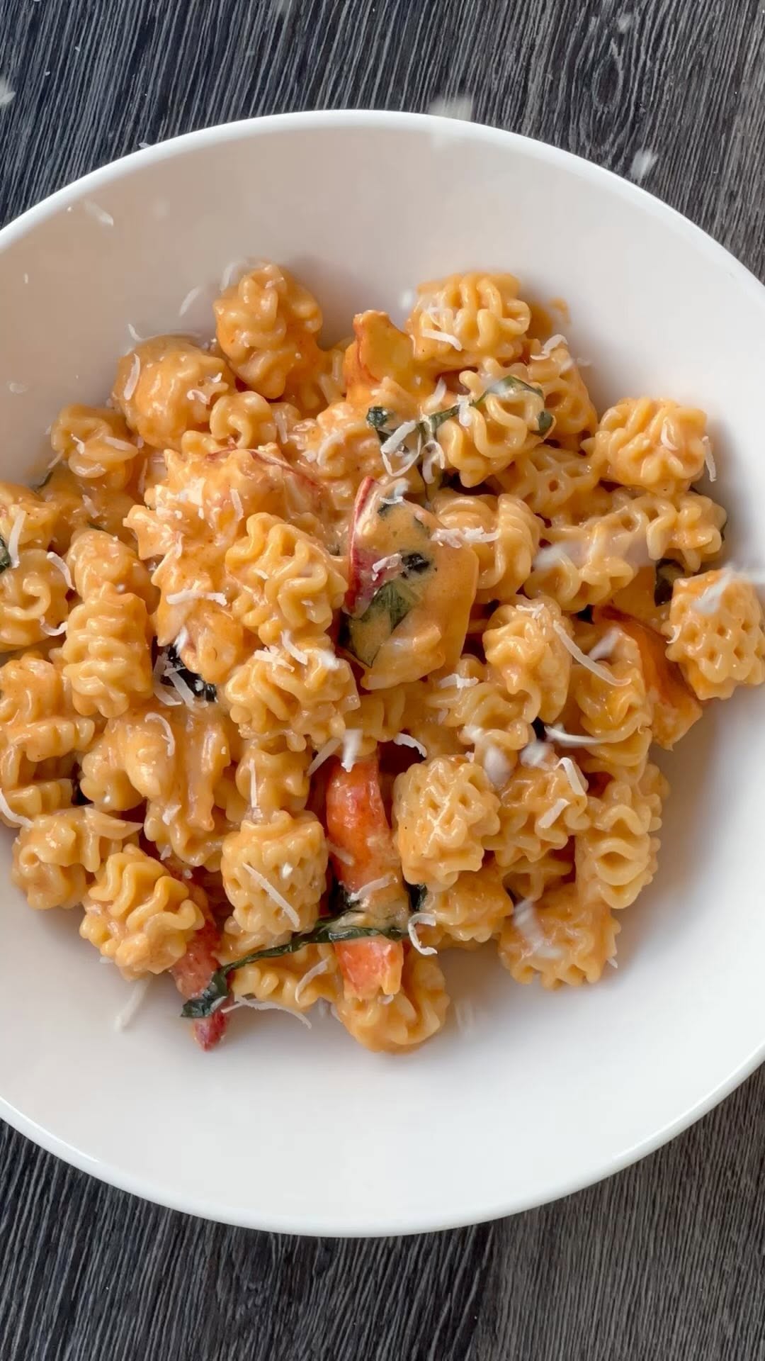 Vodka Sauce with Lobster and Radiatore Pasta