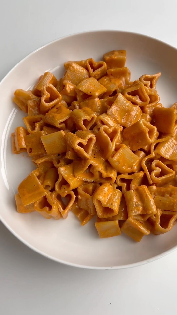 Heart-Shaped Vodka Pasta
