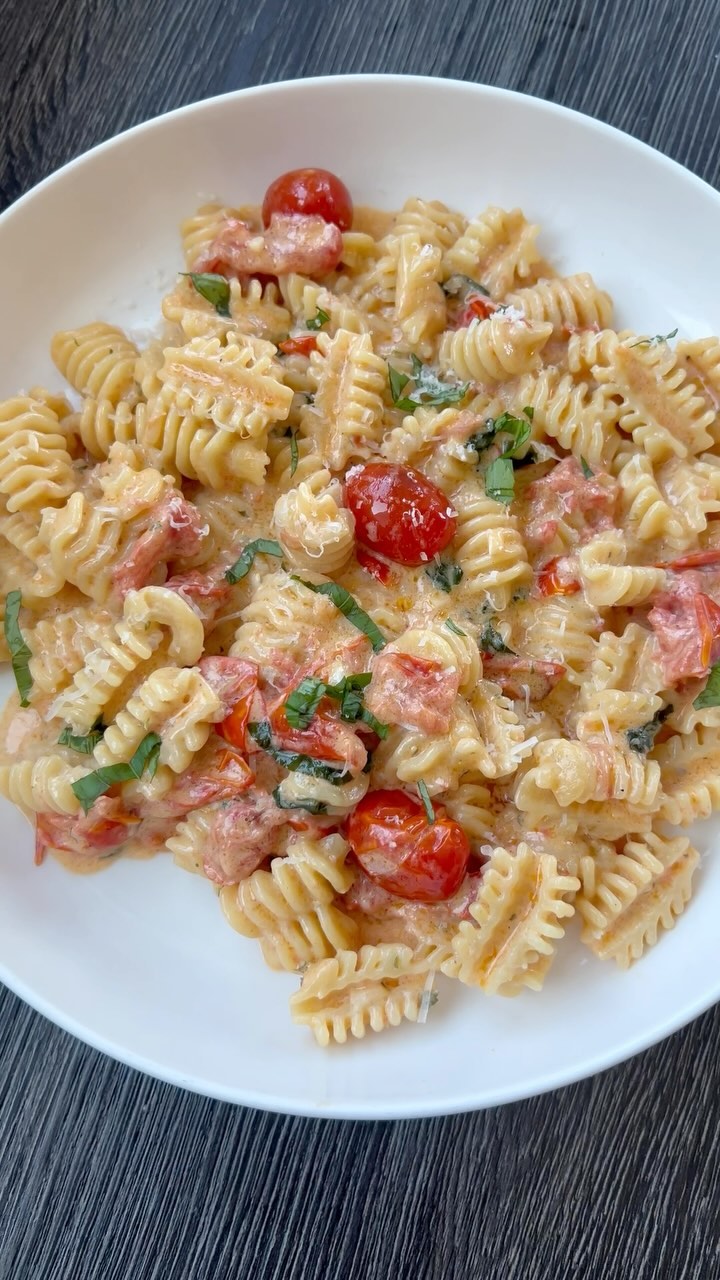 Creamy Boursin Cheese Pasta with Tomatoes