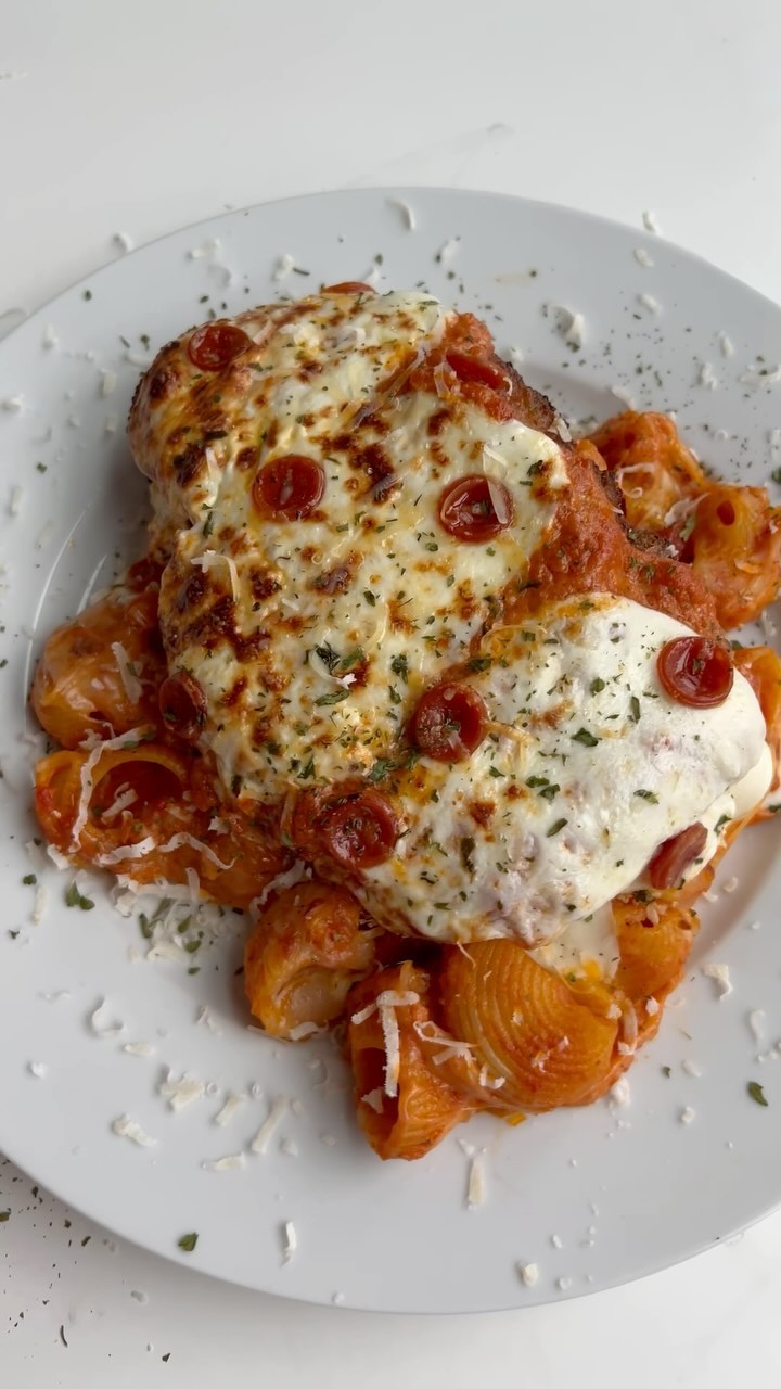 Pepperoni Chicken Parm Pasta Shells
