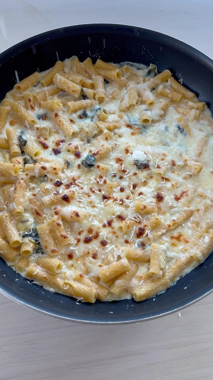Spinach Artichoke Dip Inspired Pasta