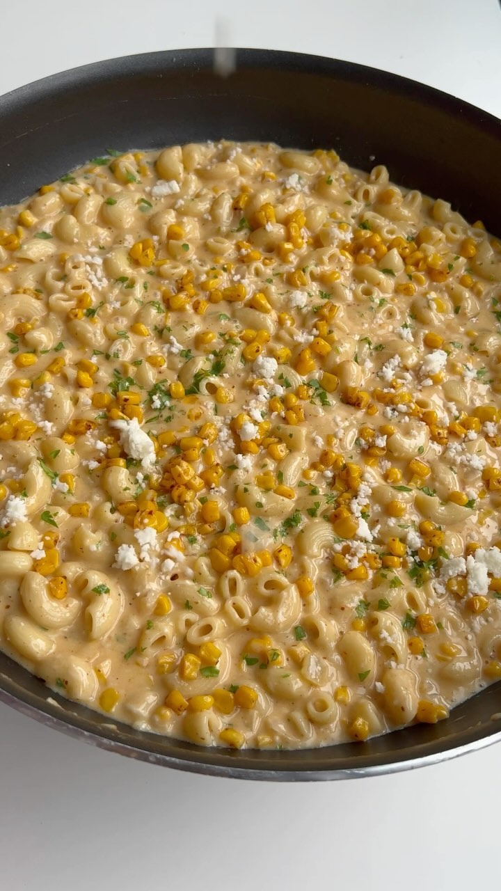 Elote-Inspired Corn Pasta
