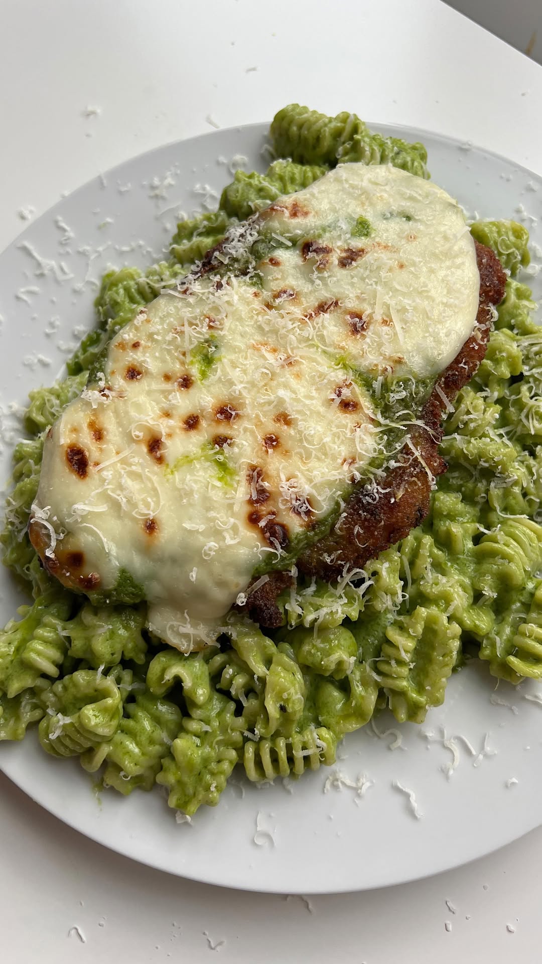 Pesto Chicken Parm Pasta