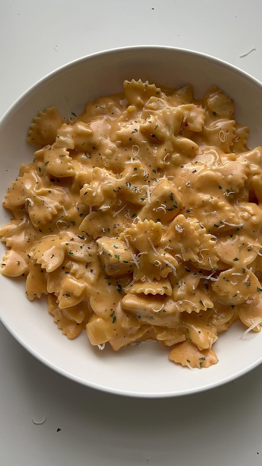Cheesy Buffalo Chicken Bowtie Pasta