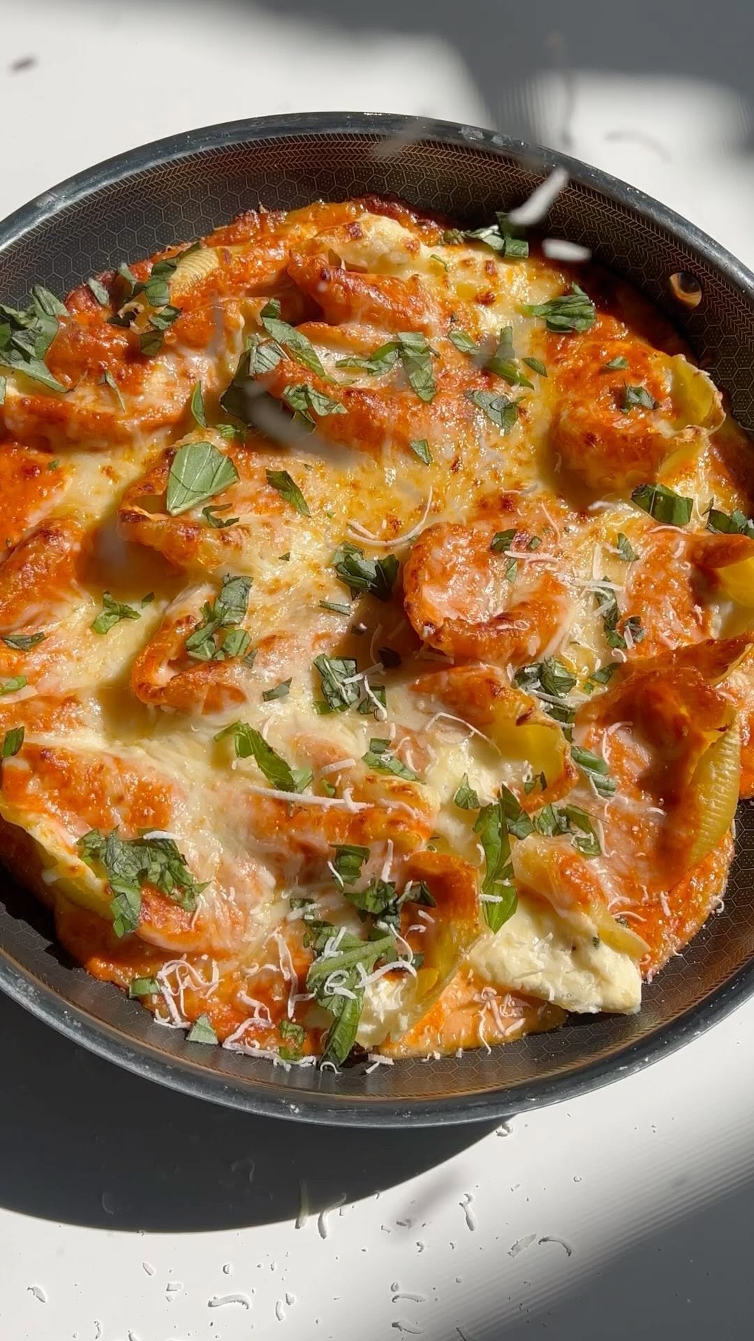 Stuffed Shells with Vodka Sauce