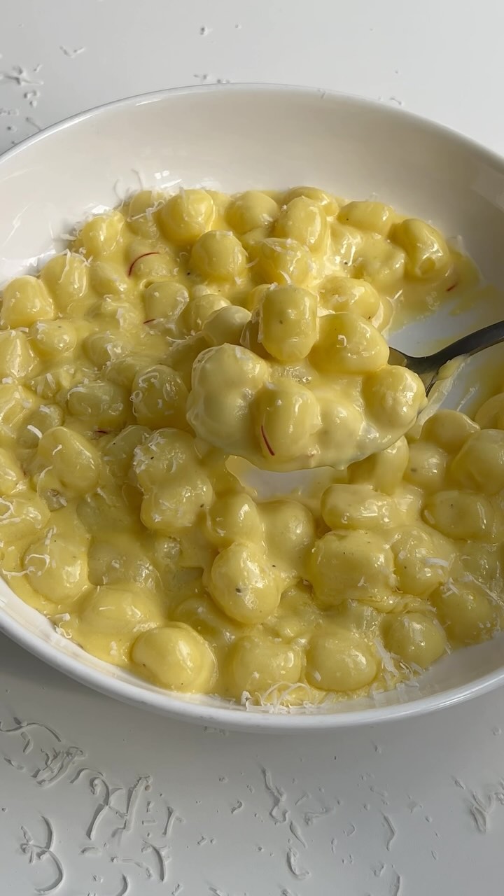 Creamy Saffron Gnocchi