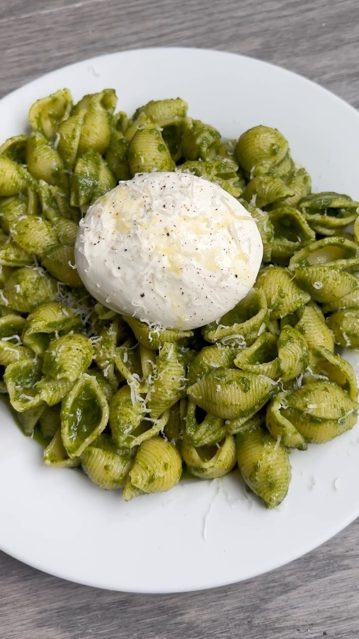 Pesto Pasta with Burrata