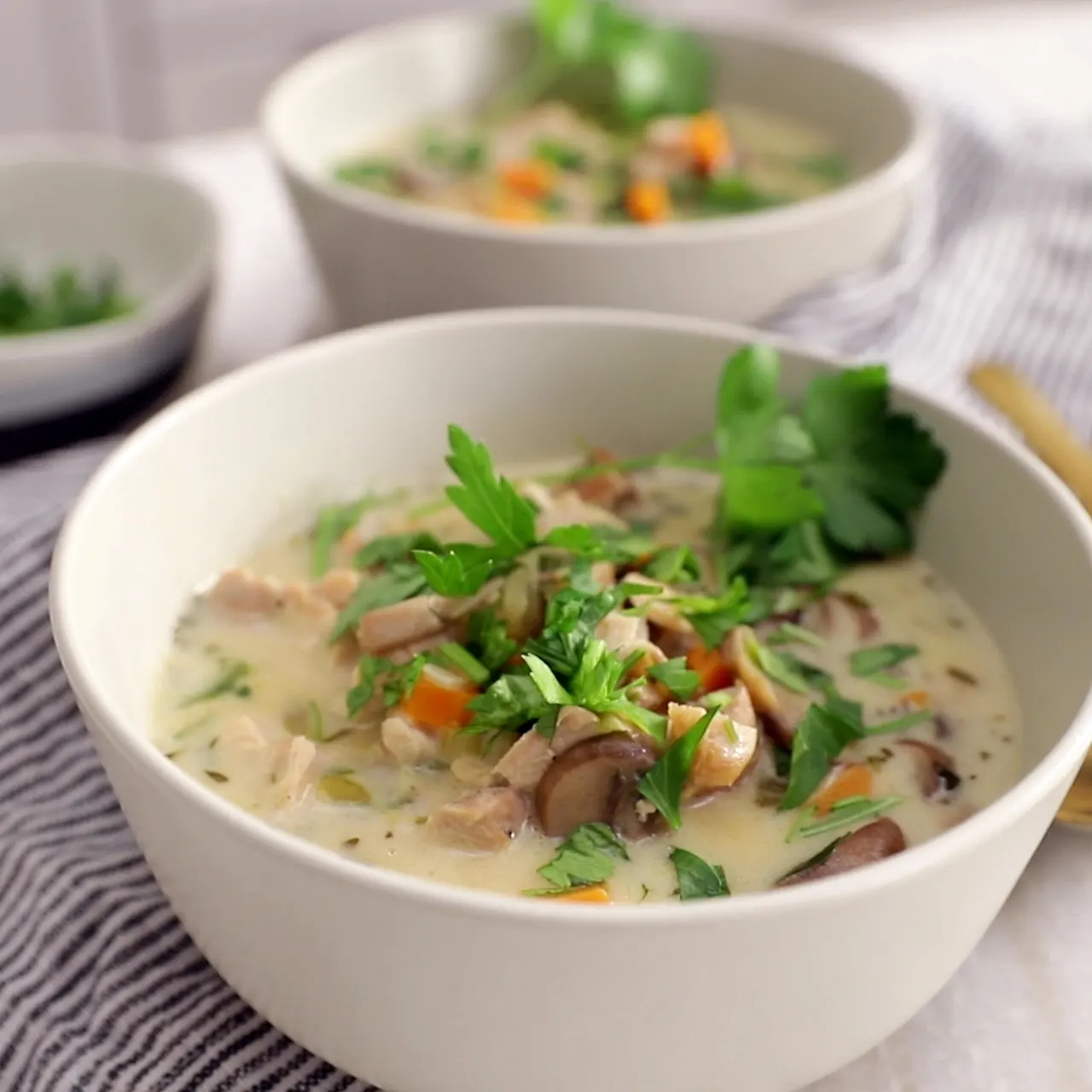 Creamy Chicken Mushroom Soup