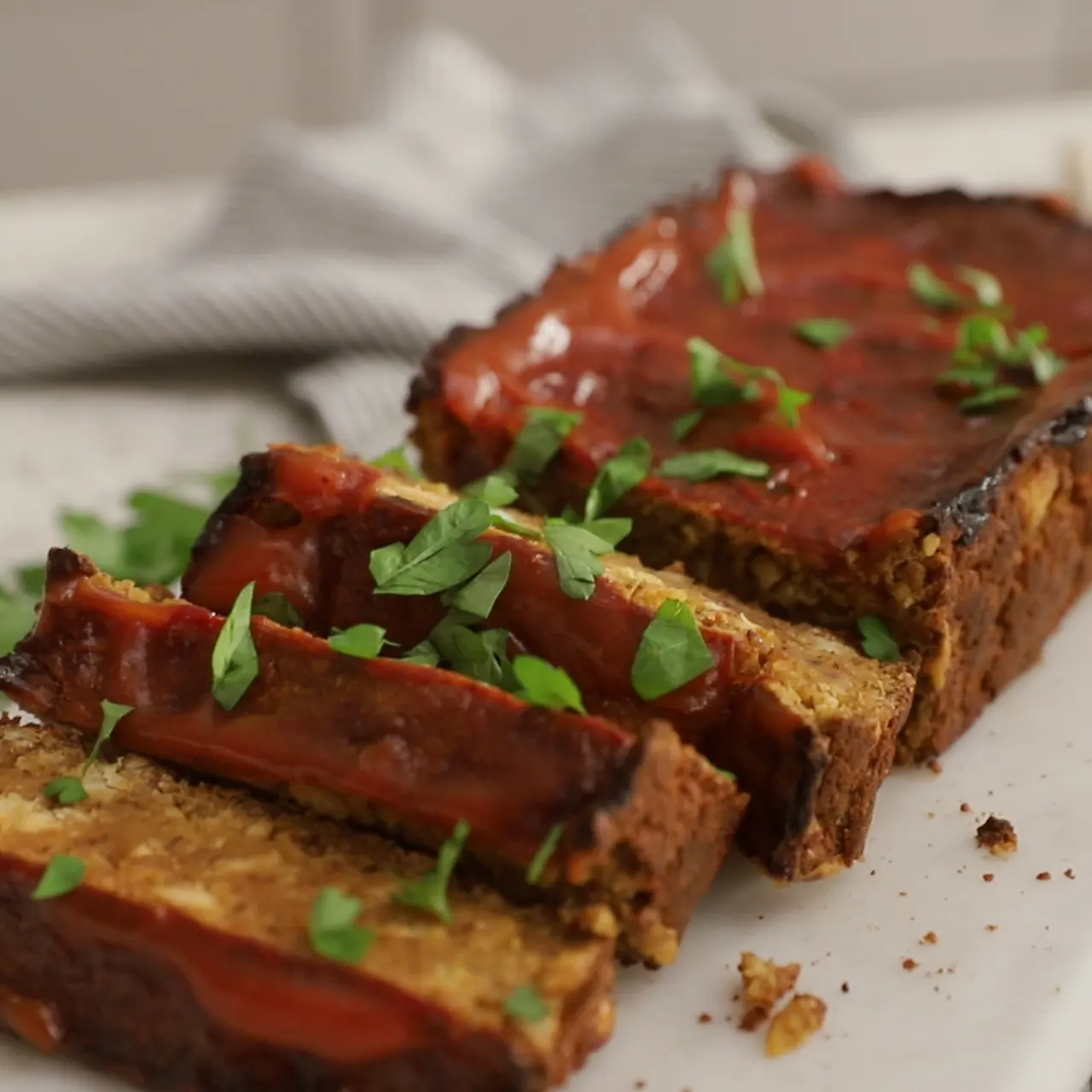 Vegan Chickpea "Meatloaf"