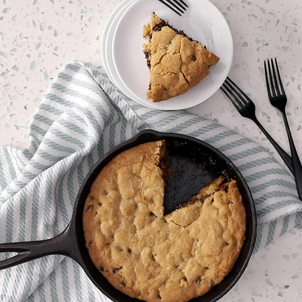 Chocolate Chip Skillet Cookie