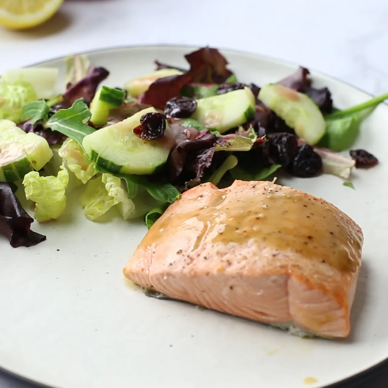 Quick Maple-Glazed Baked Salmon