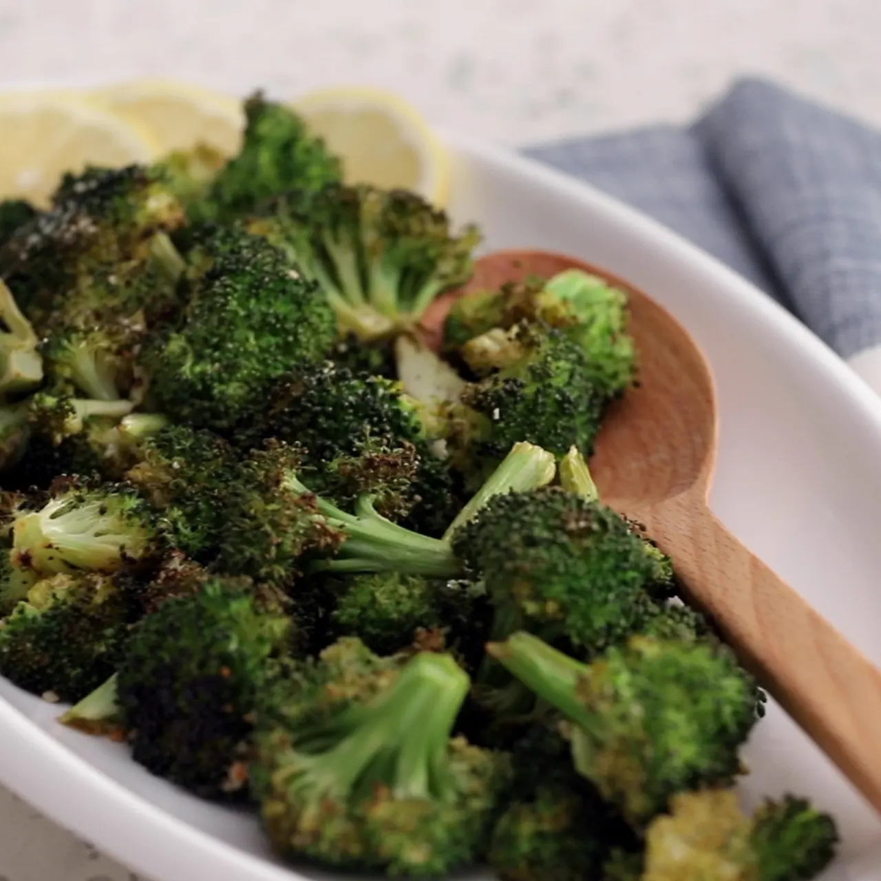 Lemon Parmesan Roasted Broccoli