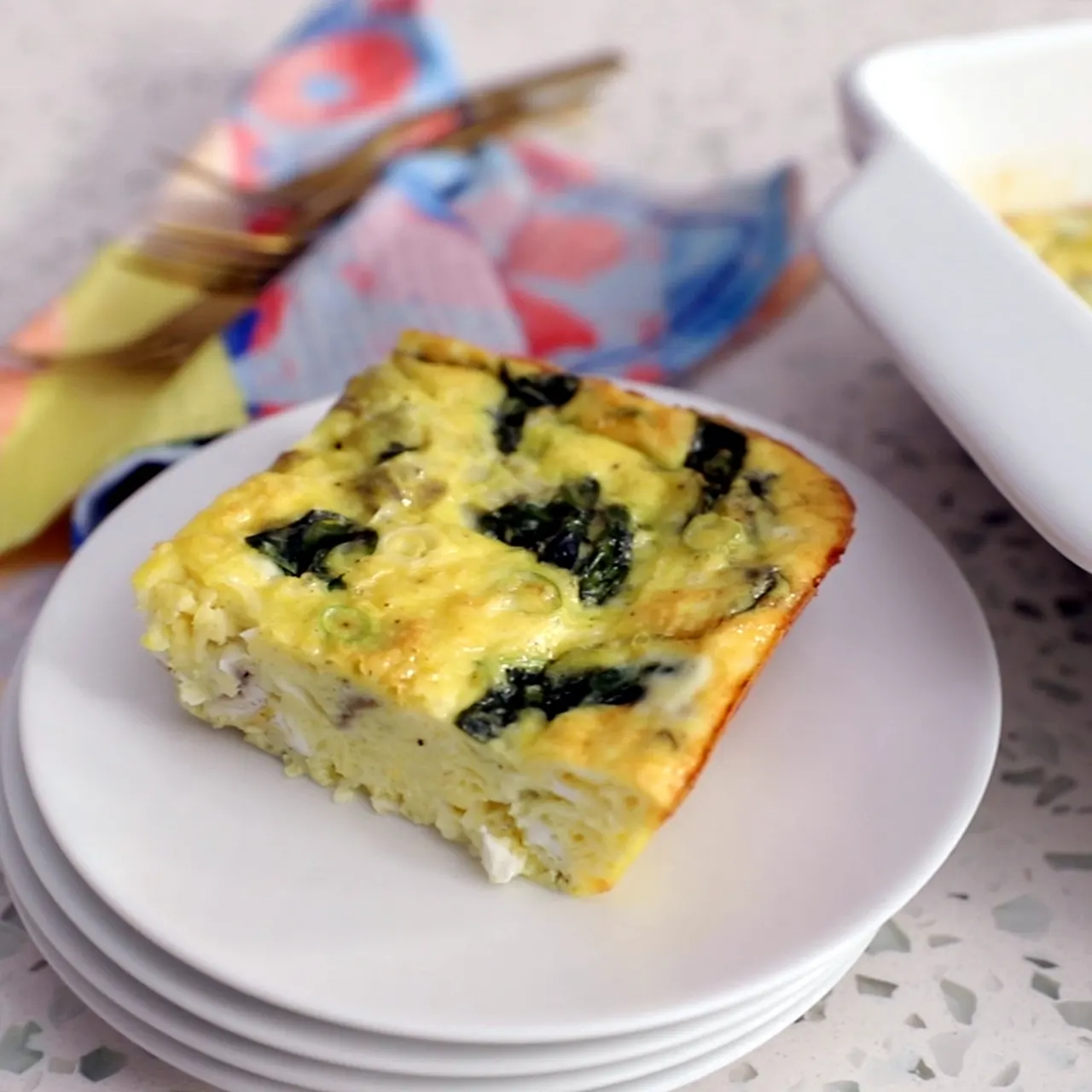 Spinach and Artichoke Egg Casserole