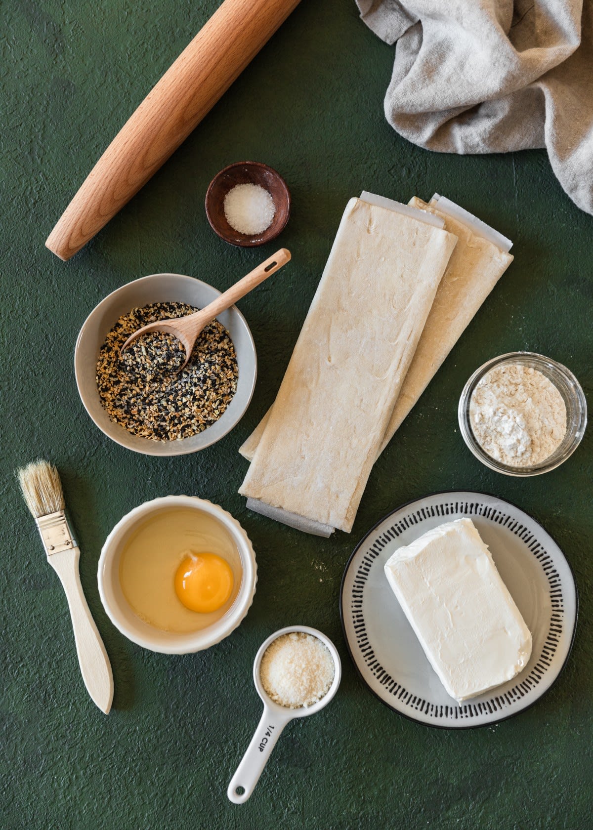 Savory Palmiers With Parmesan & Everything Bagel Spice