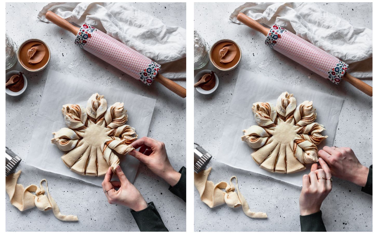 Cookie Butter Cinnamon Star Bread