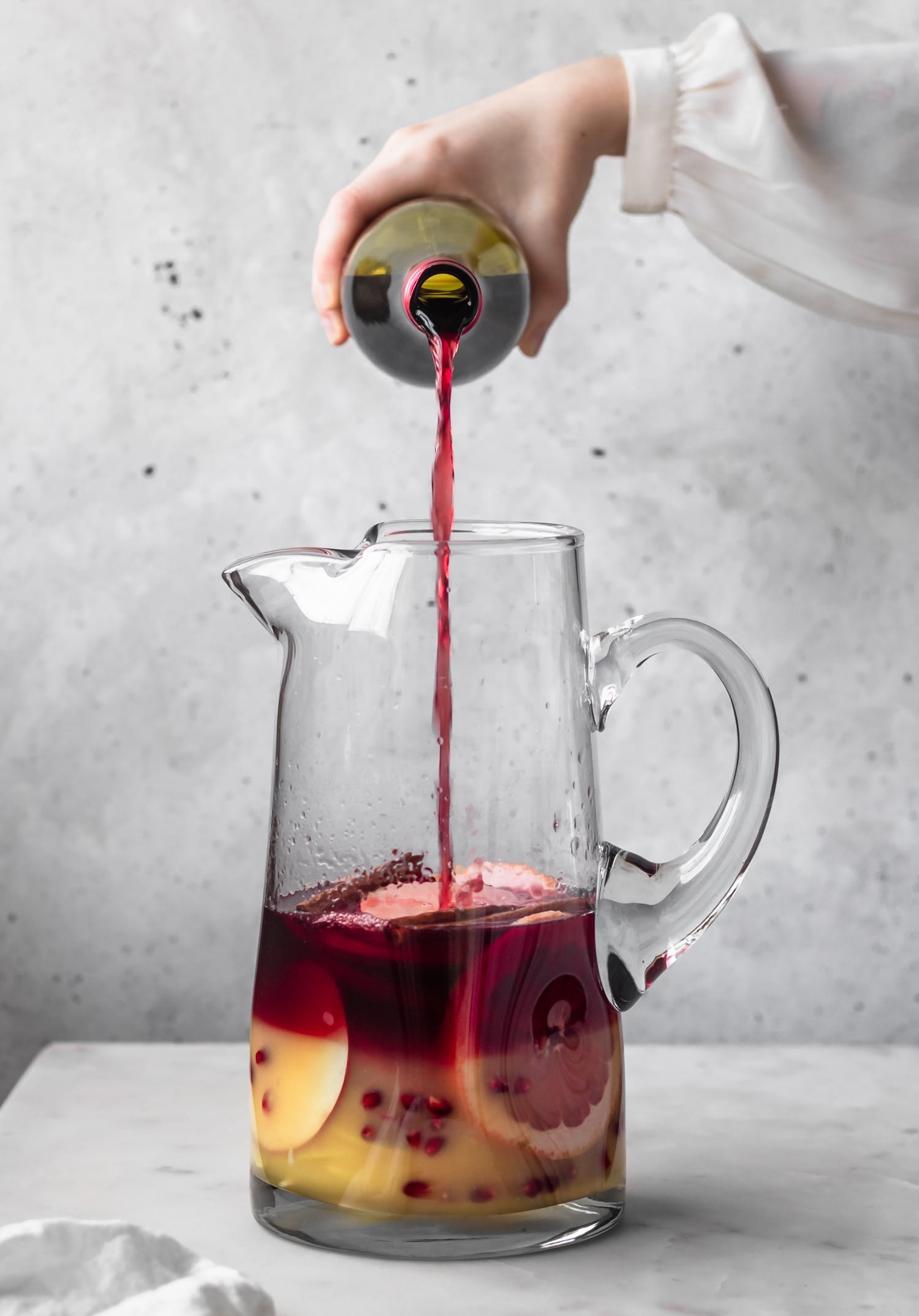 Winter Sangria With Pears & Pomegranate