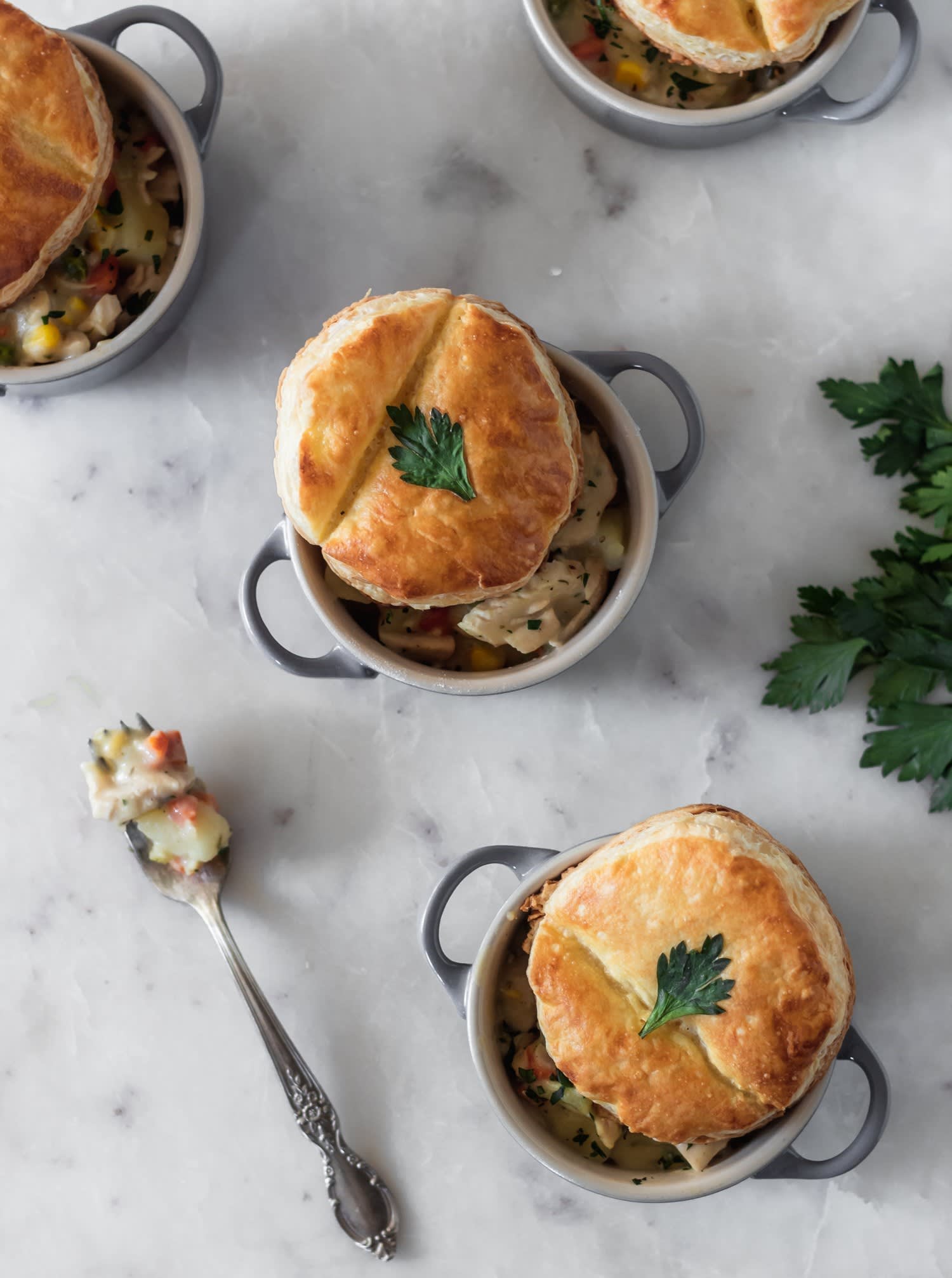 Deconstructed Chicken Pot Pie