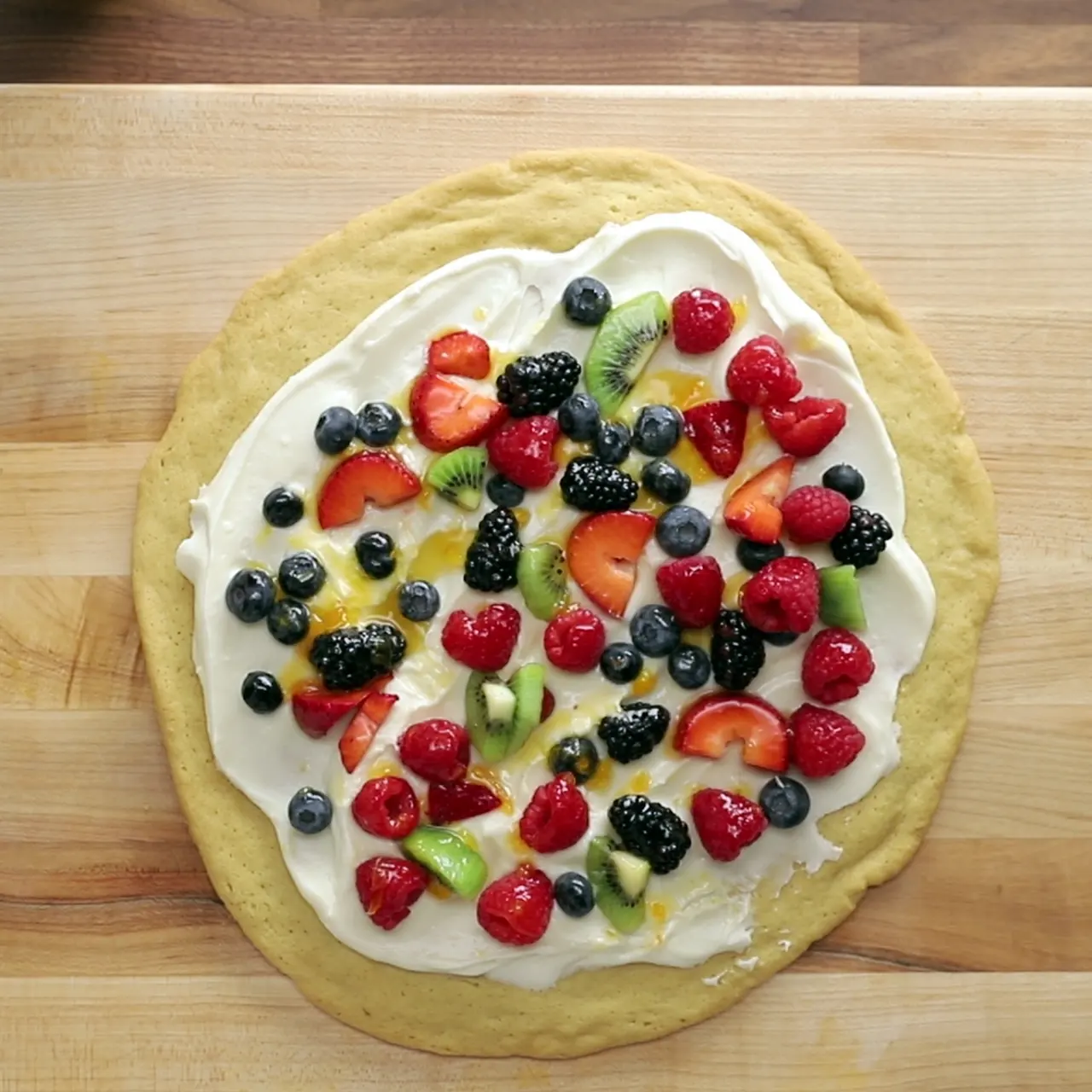 Easy Fruit Cookie Pizza cover